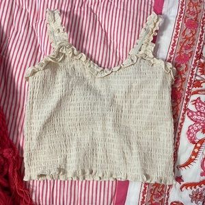 New with tags katie J Nyc cream color top